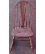Antique Victorian Era Solid Wood Bow Back Rocking Chair - VGC - VERY NIC... - $3,460.58 MXN