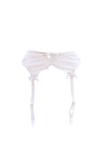 Agent Provocateur Womens Suspenders Floral Lace Bridal White Size S - £88.63 GBP