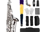 Btuty Saxophone Sax Eb Be Alto E Flat Brass Carved Pattern On, Brush Str... - $246.98