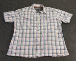 Croft &amp; Barrow Quick Dry Button Up Shirt Men&#39;s XL Short Sleeve Multicolo... - £12.50 GBP