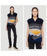 ACNE STUDIOS Koris Intarsia Sunset Sweater Wool Vest Size L $565 - $232.65