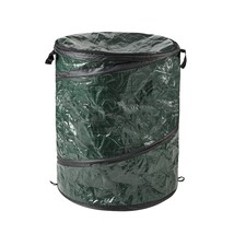 29.5-Gallon Pop Up Outdoor Garbage Can - Collapsible Trash Can For Parties, Yard - £24.40 GBP