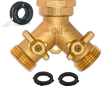 Morvat Heavy Duty Brass 2 way Y Splitter Garden Hose Hexagonal Connector... - $17.81