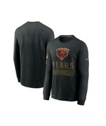 Nike Men's Chicago Bears Dri-Fit Cotton Salute to Service T-Shirt Black Medium - $33.83