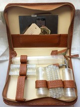 Vintage Men&#39;s Grooming Travel Kit in Case Incl. Razor Mirror Brush, Germ... - £22.81 GBP