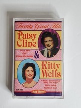 Patsy Cline &amp; Kitty Wells:20 Great Hits Cassette Highland 1987 New Sealed Rare - $4.94