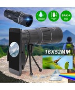 16X52 Zoom Optical Hd Lens Monocular Telescope W/ Phone Mount For Iphone... - £27.59 GBP