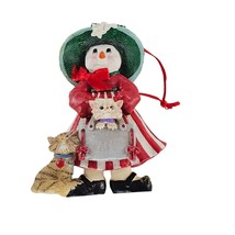 Kurt S. Adler Snowman Cat In Purse Christmas Ornament - £11.96 GBP
