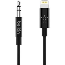 Belkin AV10172bt03-BLK 3.5mm Audio Cable With Lightning Connector, Black - £25.56 GBP