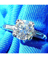 Earth mined Diamond Deco Engagement Ring Gatsby 1.40 Vintage Platinum So... - $172,757.53 MXN