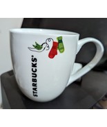 Starbucks ~ 2011 White Christmas Mug ~ Bird Mittens ~ 13 f oz Coffee Cup - $7.59