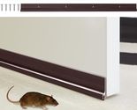 2 PACK 36" Aluminum Door Draft Stopper Door Sweep Seal, Dark Brown Weath... - $23.71