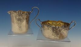 Dominick &amp; Haff Sugar Bowl and Creamer 2pc w/Repoussed Scrollwork #552 (... - €599,70 EUR