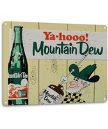 Mountain Dew Soda Pop Store Advertising Vintage Retro Wall Decor Metal T... - £17.50 GBP
