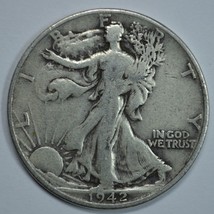 1942 D Walking liberty circulated silver half dollar - $14.50