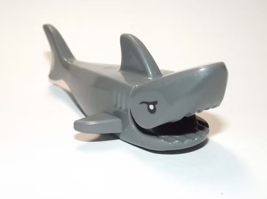 Building Custom Shark Grey Animal Fish Medium Minifigure Action Figures - $7.99