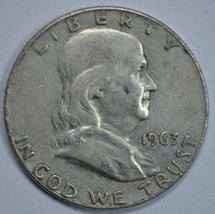 1963 D Franklin circulated silver half dollar - $13.50