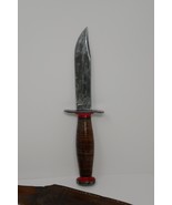 Schrade-Walden Sears Bowie Hunter Fixed Blade Knife &amp; Sheath - £46.92 GBP