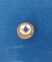 Antique Masonic Gold Pin - Screw Back - Get to the start of the mystery - $37.00