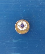 Antique Masonic Gold Pin - Screw Back - Get to the start of the mystery - £29.26 GBP
