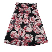 The Limited Dress Womens 8 Black Lightweight Casual Strapless Pink Floral Midi - $22.65