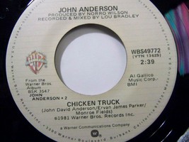 John Anderson-Chicken Truck / I Love You A Thousand Ways-45rpm-1981-NM - £5.94 GBP