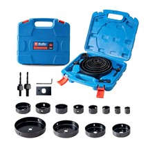 19 Pcs Hole Saw Set 3/4&quot;-6&quot;(19-152Mm) For Soft Wood, Plywood, Drywall And Pvc - $34.92