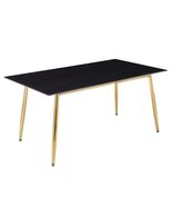LeisureMod Zayle Modern Dining Table with a 71&quot; Sintered Stone Rectangul... - $1,158.36+