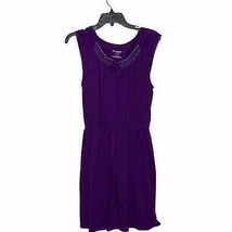 Old Navy Sleeveless T-Shirt Dress Size Medium Purple Womens Cotton Blend - $19.79