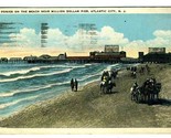 Ponies on the Beach Million Dollar Pier Postcard Atlantic City New Jerse... - £9.33 GBP