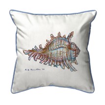 Betsy Drake Conch Shell Extra Large 22 X 22 Indoor Outdoor White Pillow - £54.50 GBP