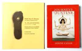 2 SIGNED JANINE CANAN PB BOOK LOT! Journeys With Justine &amp; Walk Now In B... - £25.03 GBP