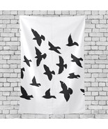 Living Room Wall Decor Black Bird Quiet Mysterious Pattern Bed Wall Hanging 40x6 - $26.00