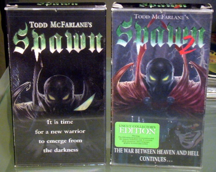 VHS - TODD McFARLANE&#39;S - SPAWN 1 &amp; SPAWN 2 - $10.00