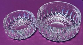 Gorham Althea Bowl Set Lead Crystal C160 Candy Dish 5.5 And 4.5 Inches - $54.45