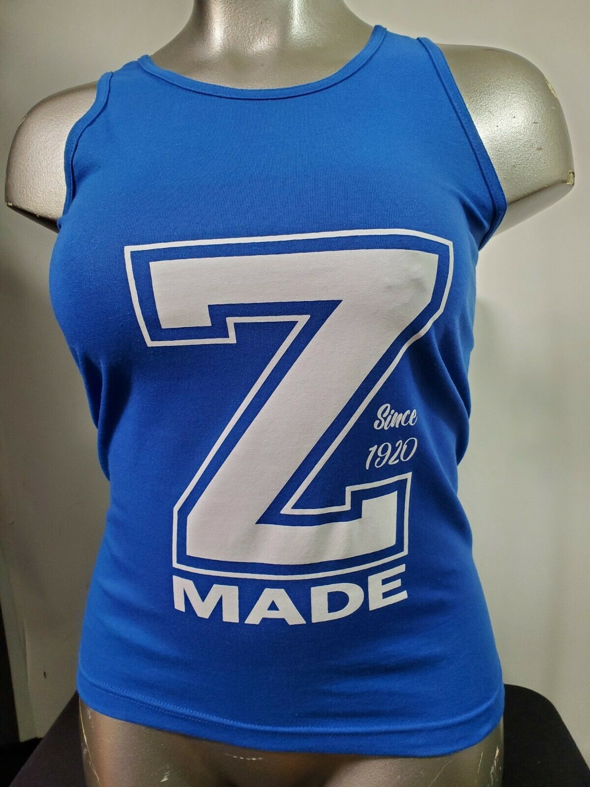 ZETA PHI BETA SORORITY TANK TOP  BLUE  ZETA-Made Zeta Phi Beta  TANK TOP... - $19.20