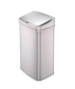 Silver 13-Gallon Stainless Steel Kitchen Trash Can with Motion Sensor Lid - $223.12 CAD