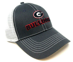 Grey Ghost University Of Georgia Bulldogs Logo Uga Mesh Trucker Snapback Hat Cap - £19.70 GBP