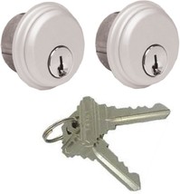 Aluminum Vistawall Deadbolt With Adams Rite Kawneer Mortise Cylinders (2... - £24.73 GBP