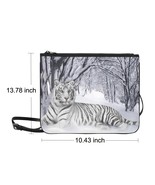 Siberian Tiger Nylon Slim Clutch Bag 10.43&quot;(L) x 13.78&quot; (H) - $32.60 CAD