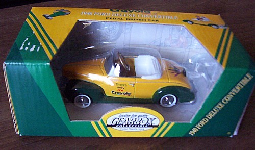 GEARBOX 1940 Ford Deluxe Convertible CRAYOLA Pedal Car NIB - $11.99