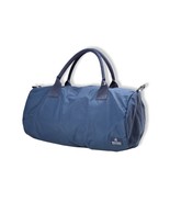 Brooks Brothers Navy Blue Nylon Seersucker Duffle Gym Bag Shoulder Strap... - $113.36