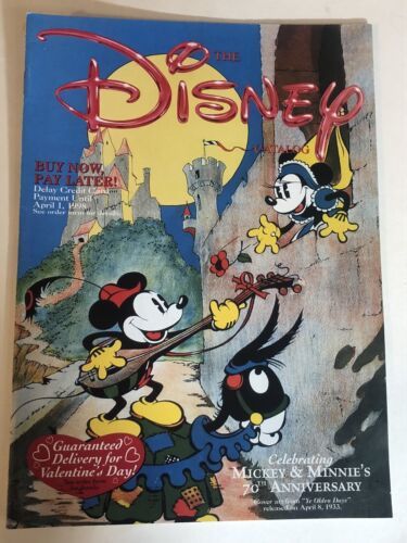 Vintage The Disney Catalog Mickey Mouse Minnie Mouse 1998 - £8.69 GBP
