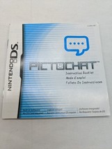 Nintendo DS Pictochat Instruction Booklet Manual - €5,92 EUR
