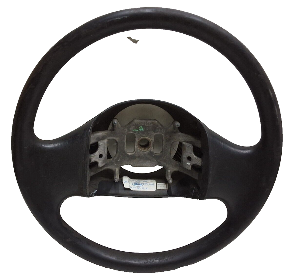 97 98 99 00 01 02 03 Ford F-150 black steering wheel without cruise cont... - $44.54
