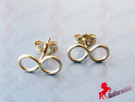 Gold Plated INFINTY Earrings _ BC-14 - £1.53 GBP