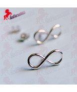 Silver Plated INFINTY Earrings _ BC-14 - £1.53 GBP