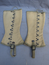 Pair Of WWI WWII US Military Army Leggings Gaiters #1 - £23.36 GBP
