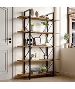 YITAHOME 5 Tier Bookcase, Artsy Modern Bookshelf, Book Rack, Storage Rack - £174.56 GBP
