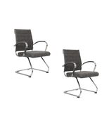 LeisureMod Office Waiting Room Chair, Upholstered Leather Computer Ergon... - $7,246.57 MXN